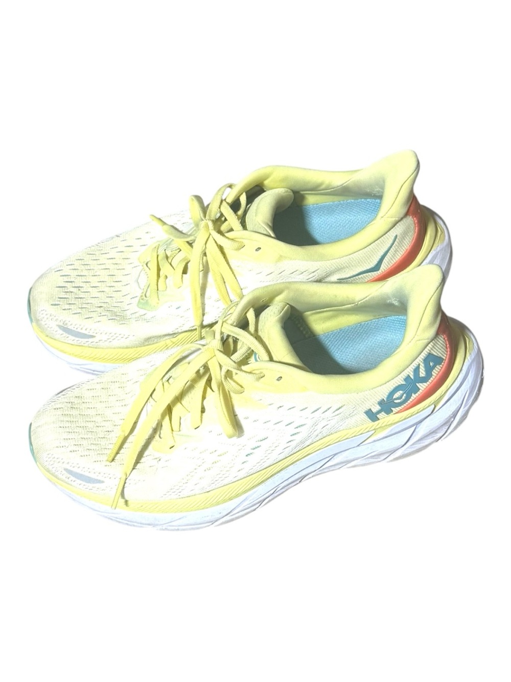 Hoka One One Clifton 8 Yellow Pear Sweet Corn women's size 9 Running Sneakers - Picture 13 of 13